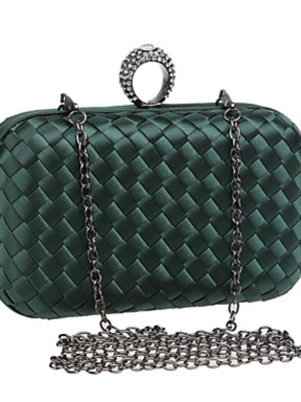 ✨ Peacock Green Polyester Evening Bag ✨